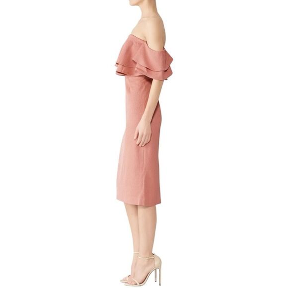 Keepsake Cold Shoulder Ruffle Dress Small - Picture 9 of 9